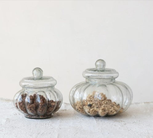 Ridge Glass Jar