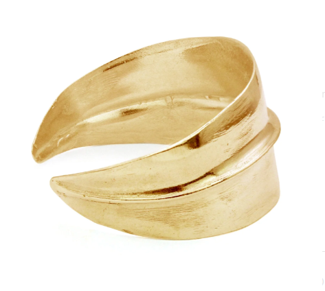 Bronze Wide Ridge Cuff