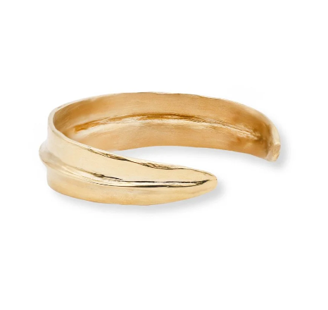 Bronze Slim Ridge Cuff