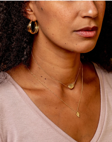 Silver Palm Necklace