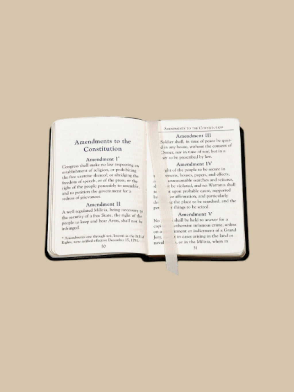 Mini United States Constitution,Traditional Leather