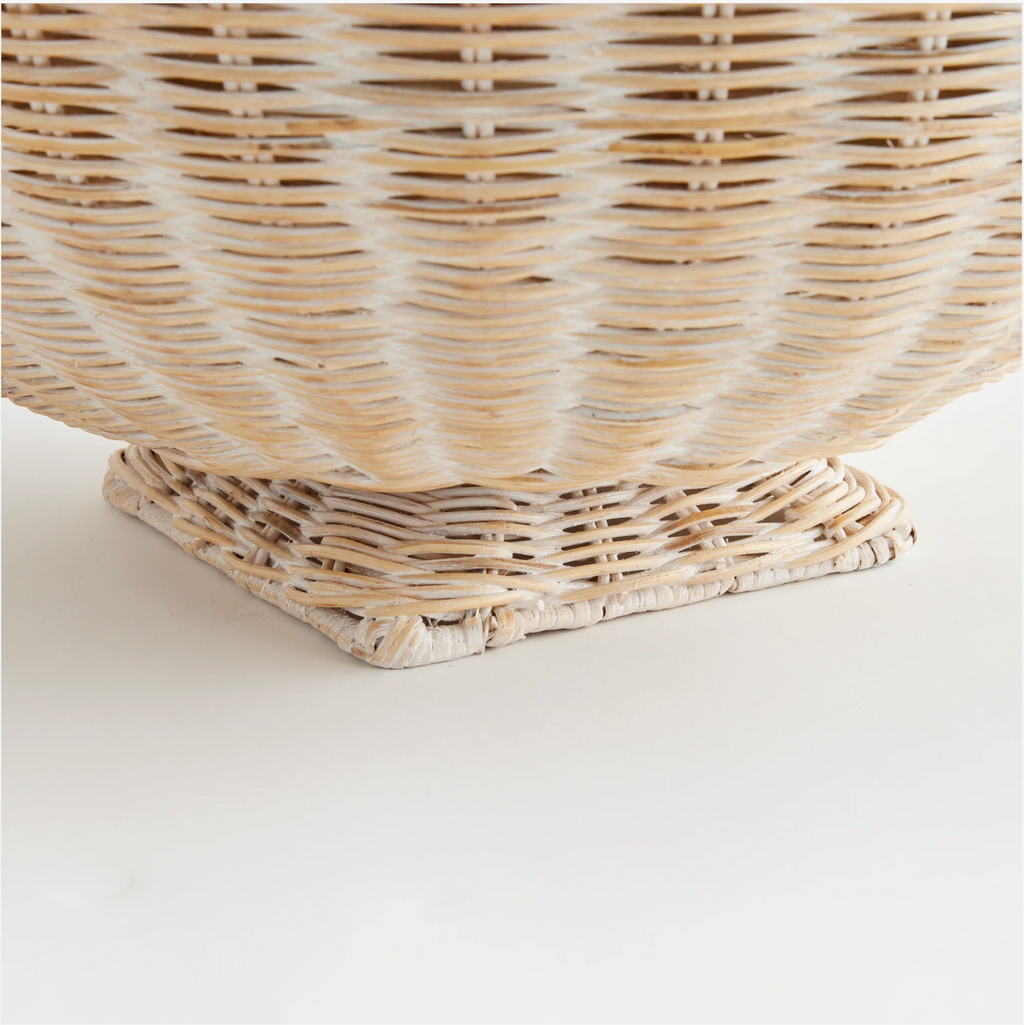 Rattan Footed Bowl Basket