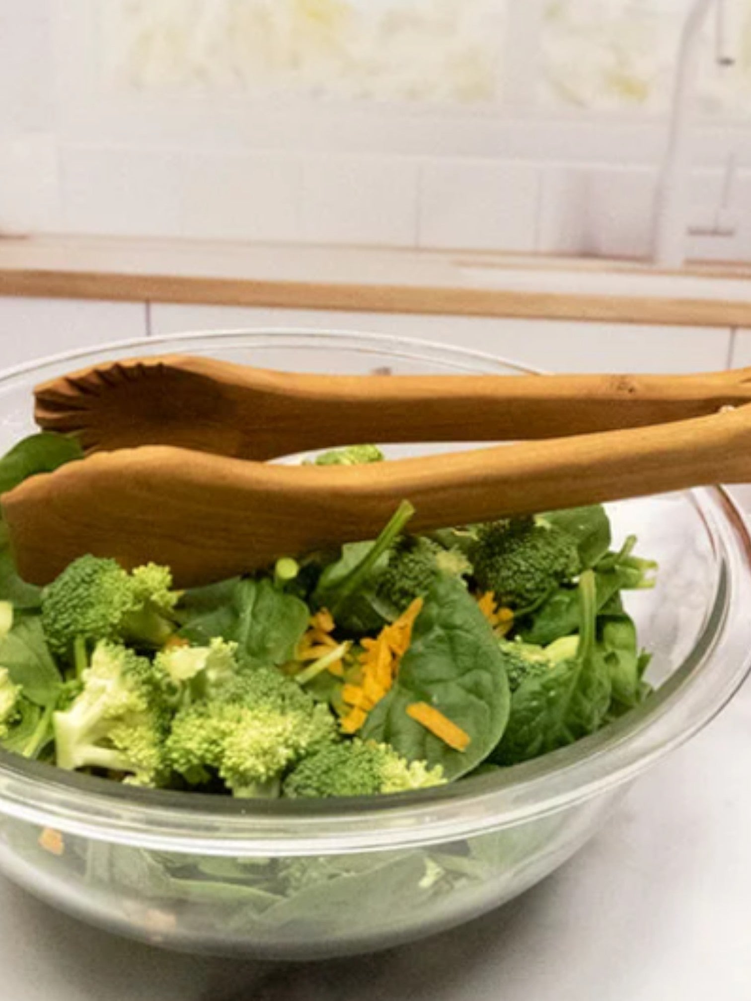 Foldable Wood Serving Tongs