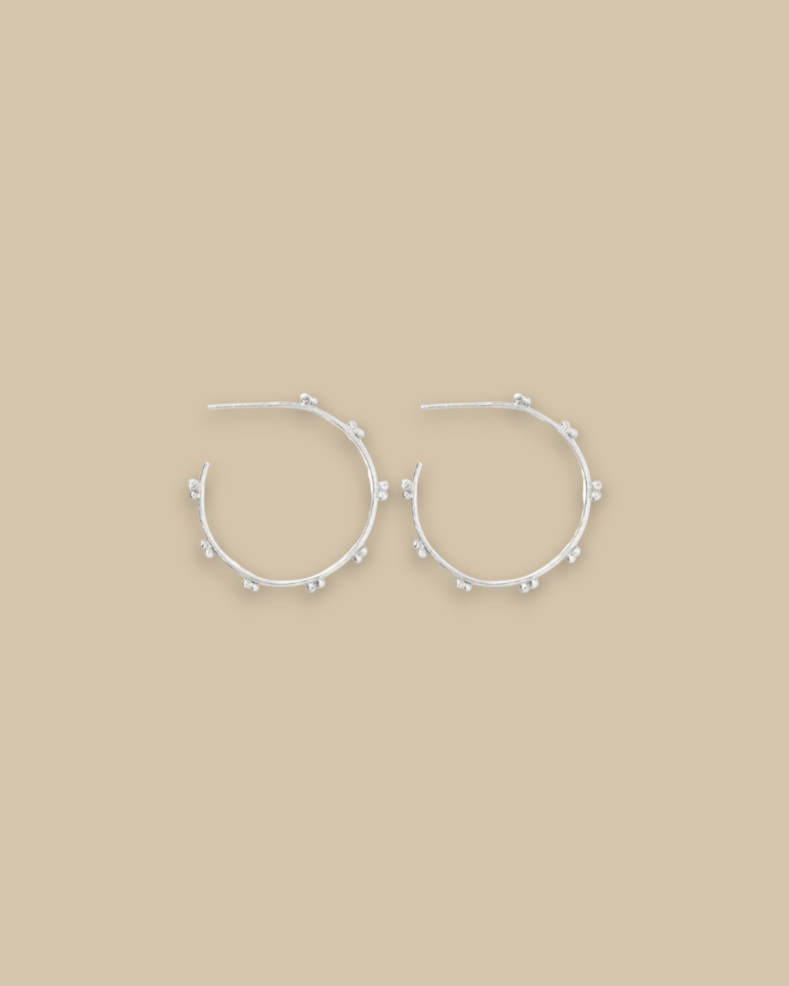 Silver Marais Hoop Earrings