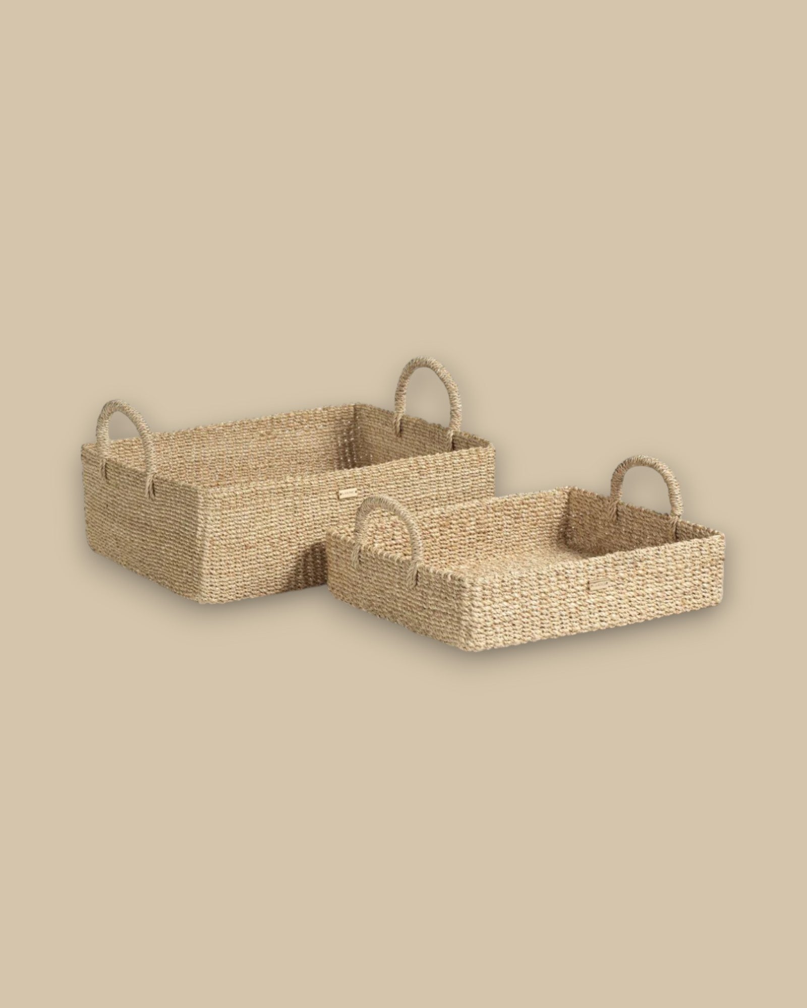Stephanie Abaca Rectangular Tray Set