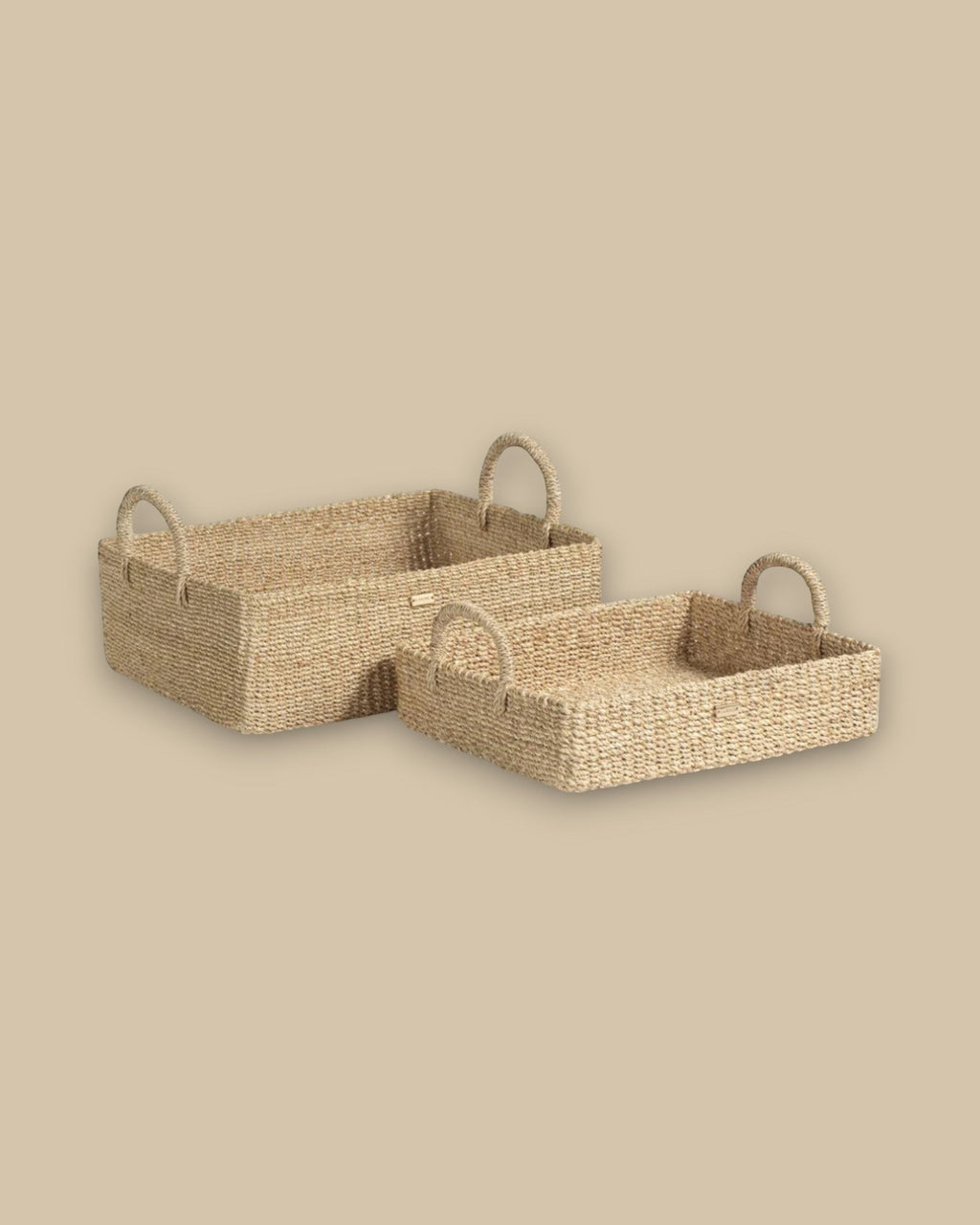 Stephanie Abaca Rectangular Tray Set