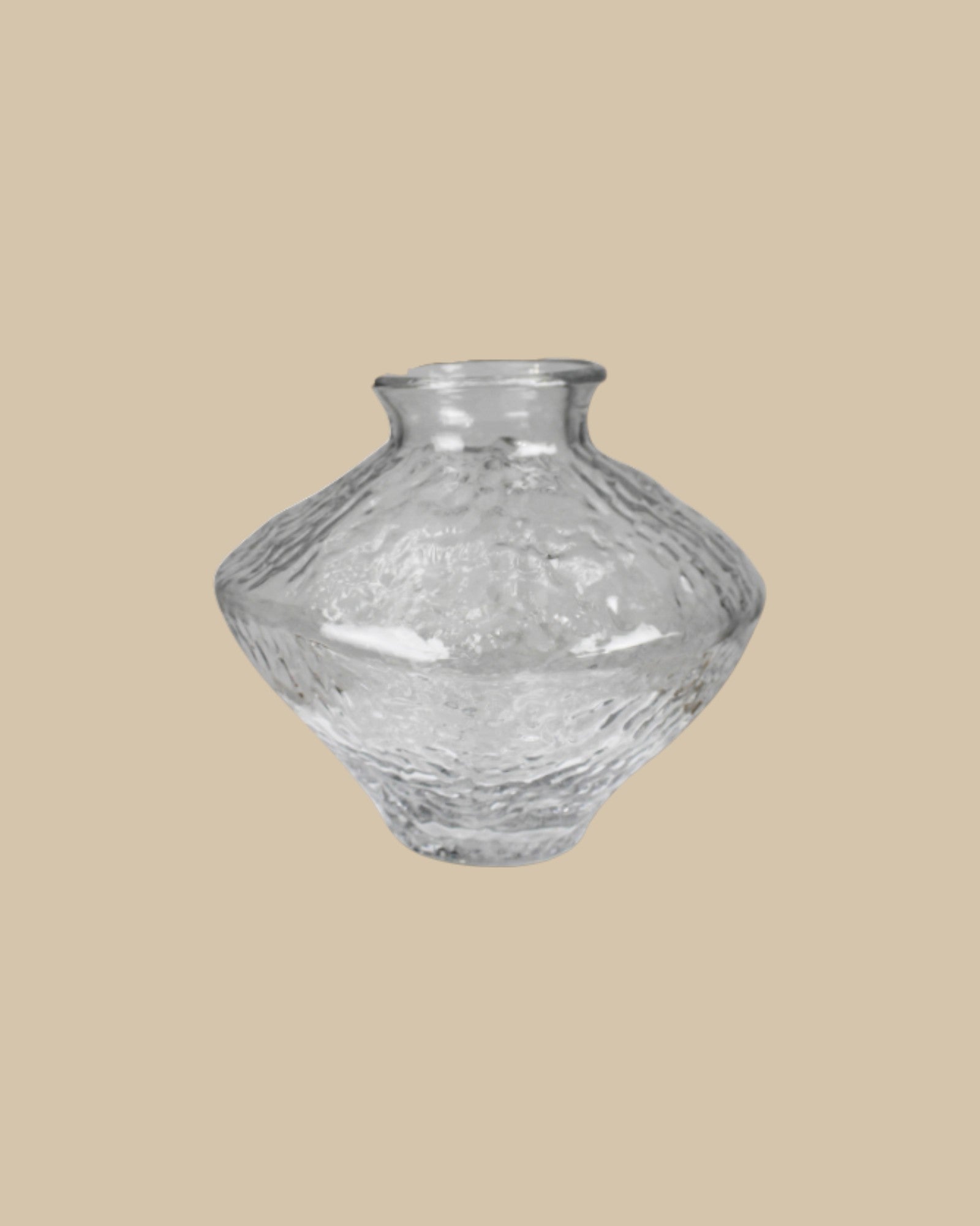 Organic Glass Textured Vase
