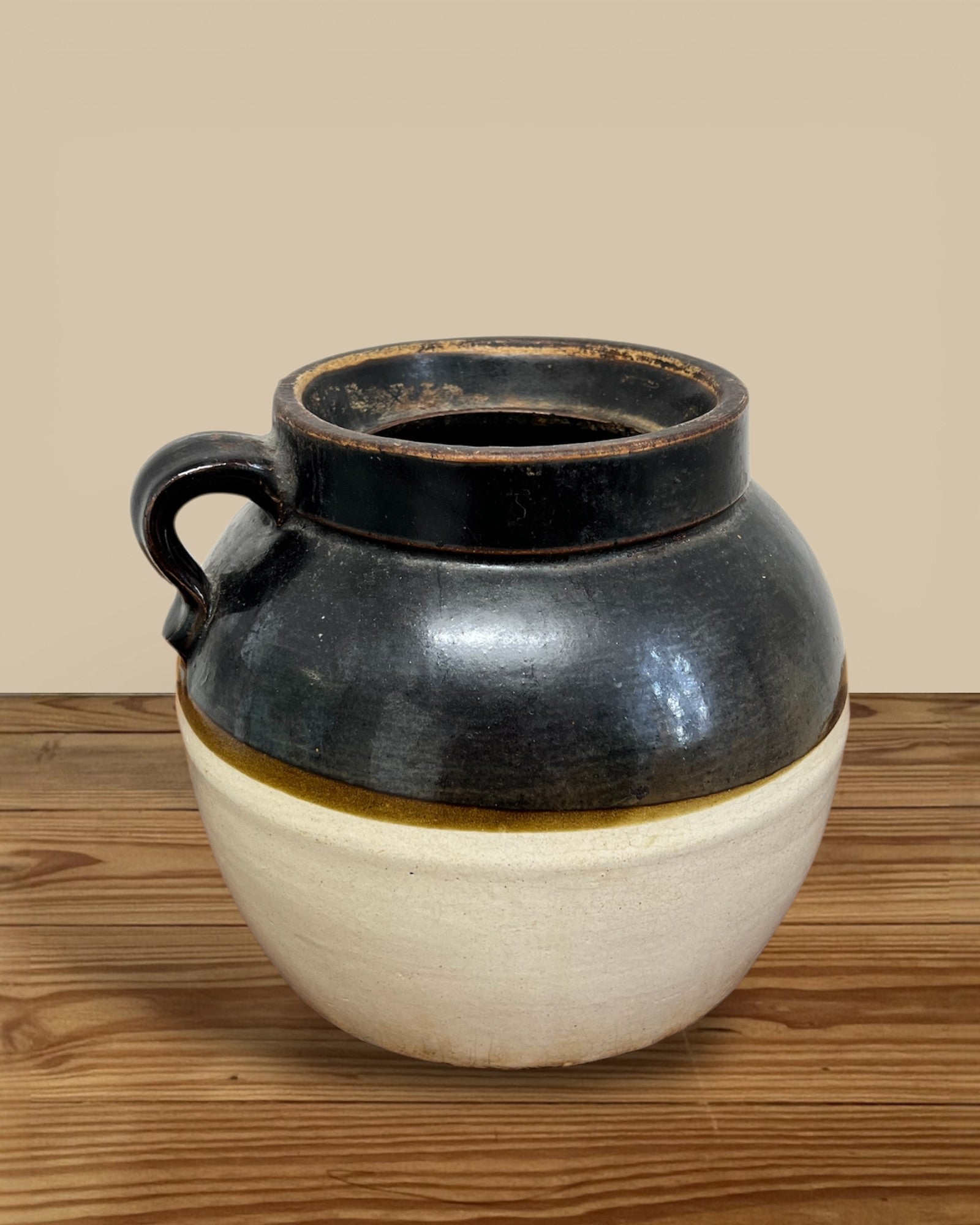 Vintage Two-tone Crock
