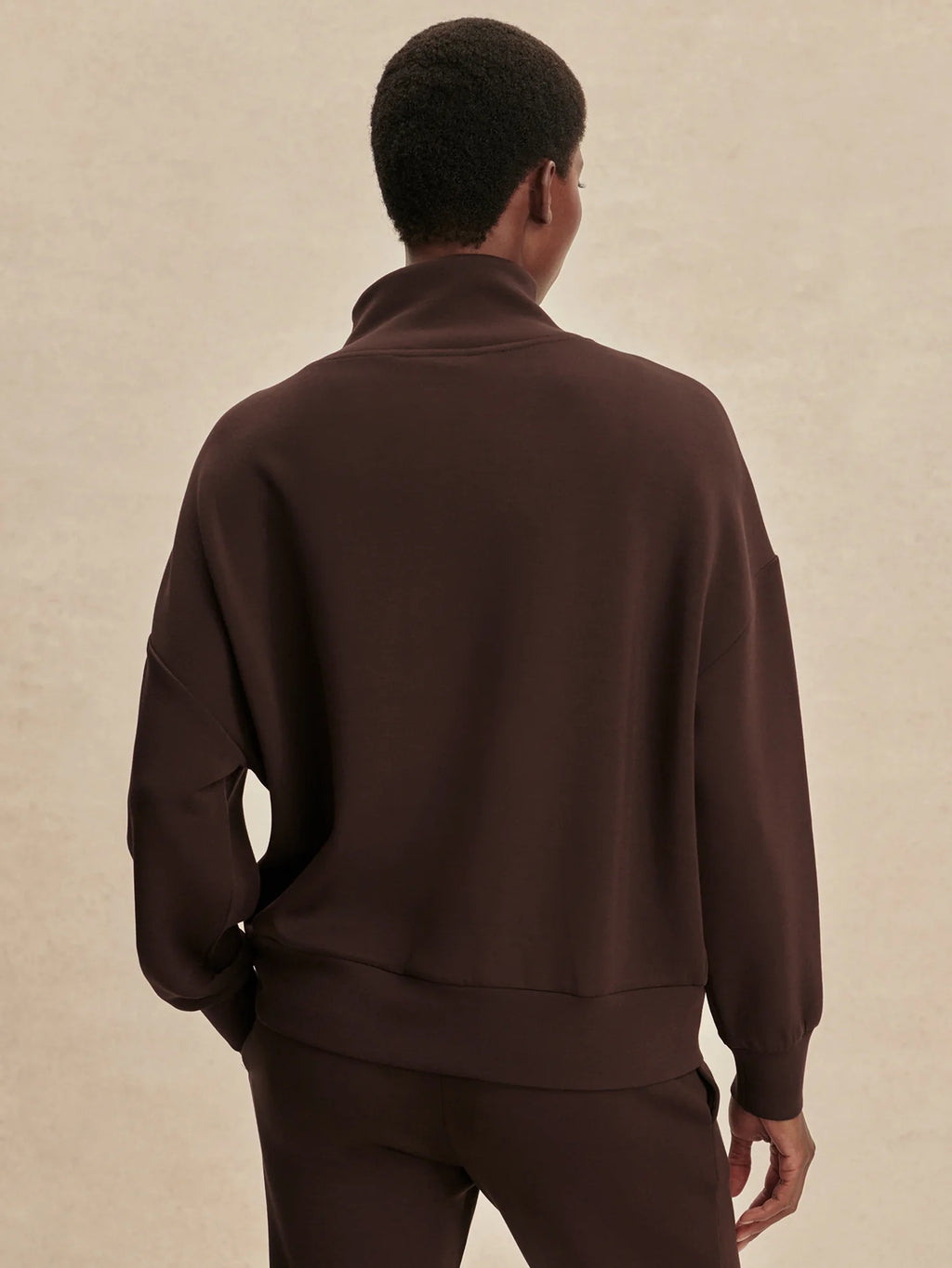 Varley Hawley Half-Zip Sweat, Coffee Bean