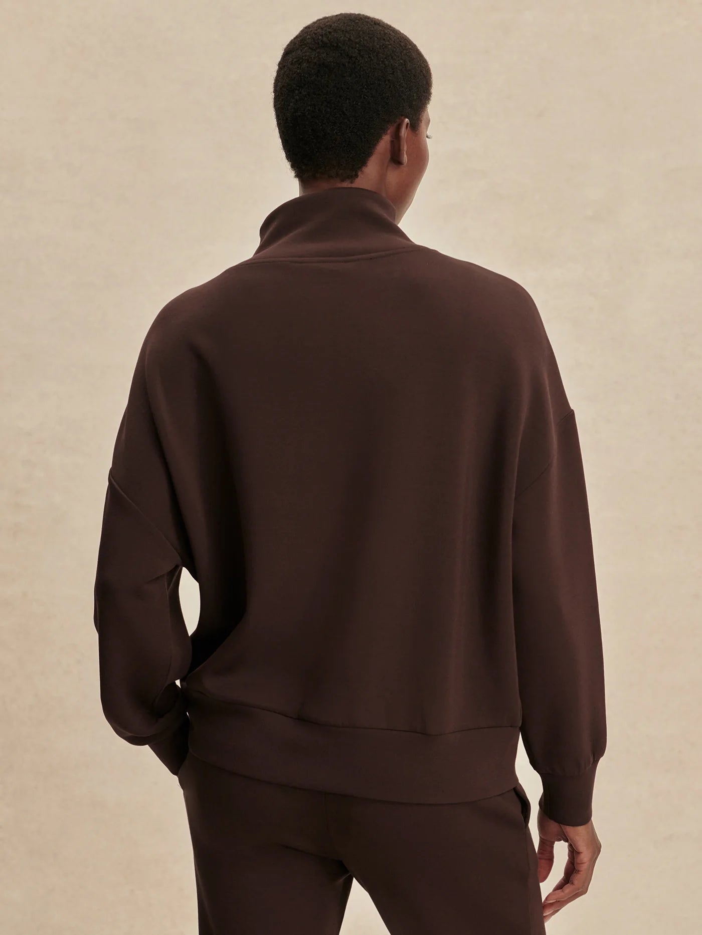 Varley Hawley Half-Zip Sweat, Coffee Bean