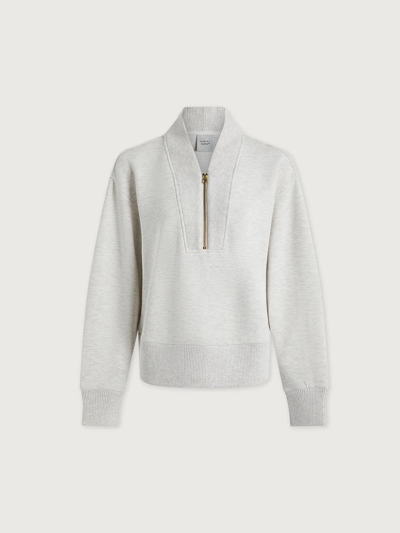 Varley Sally Half-Zip Sweat, Ivory