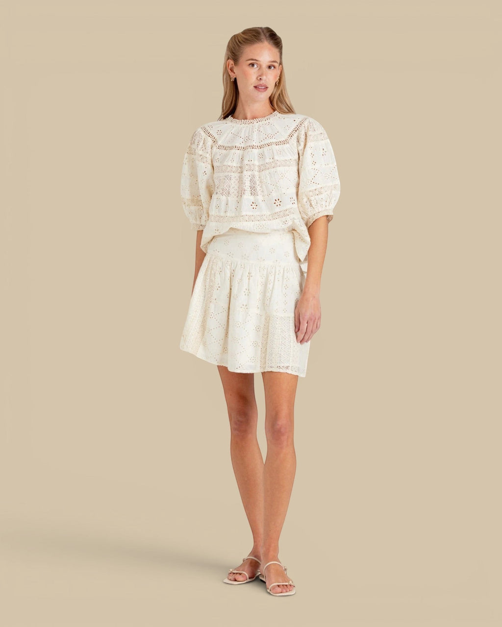 Dureya Moonbeam Eyelet Top