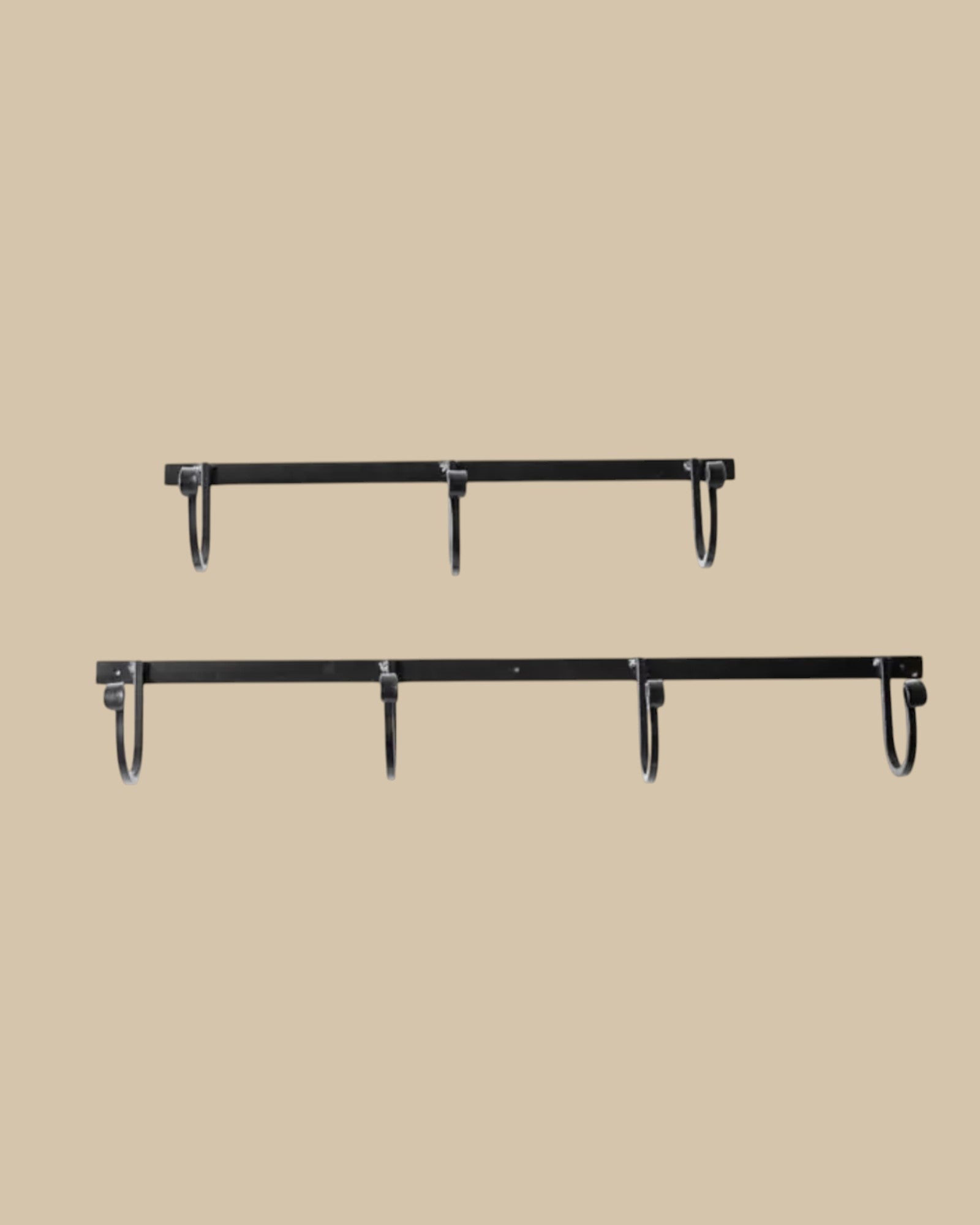 Wrought Iron Rack with Hooks