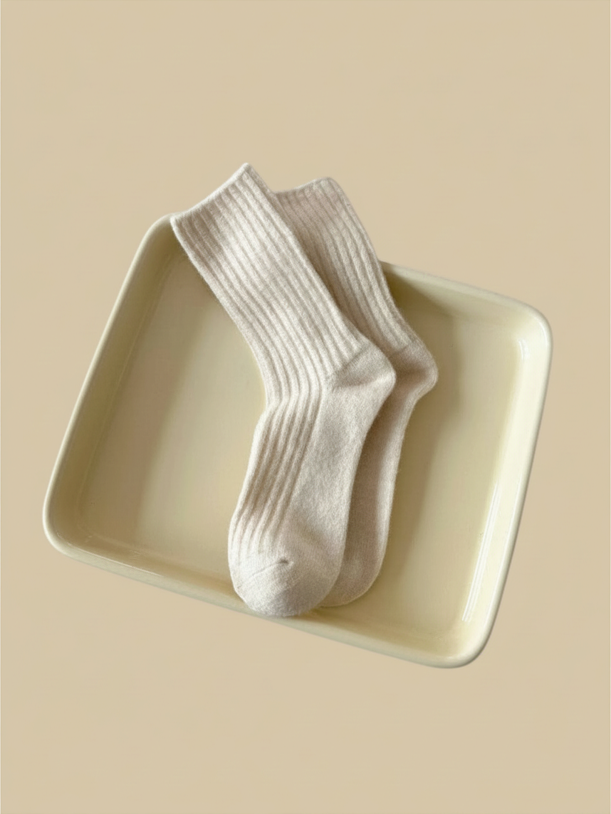 Plush Wool Crew Socks
