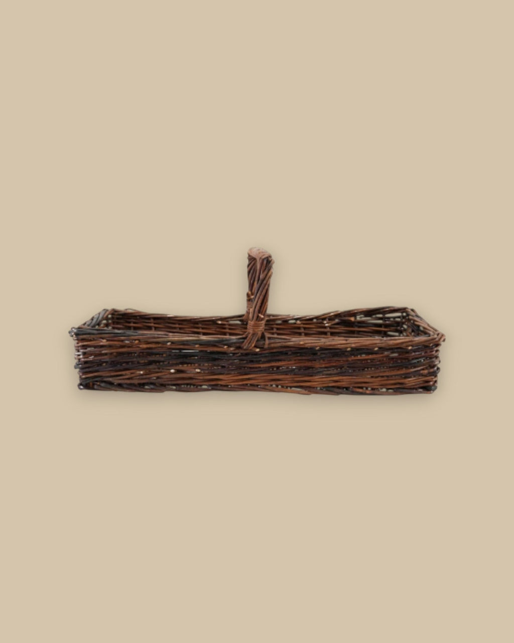 Hand-Woven Reed Basket