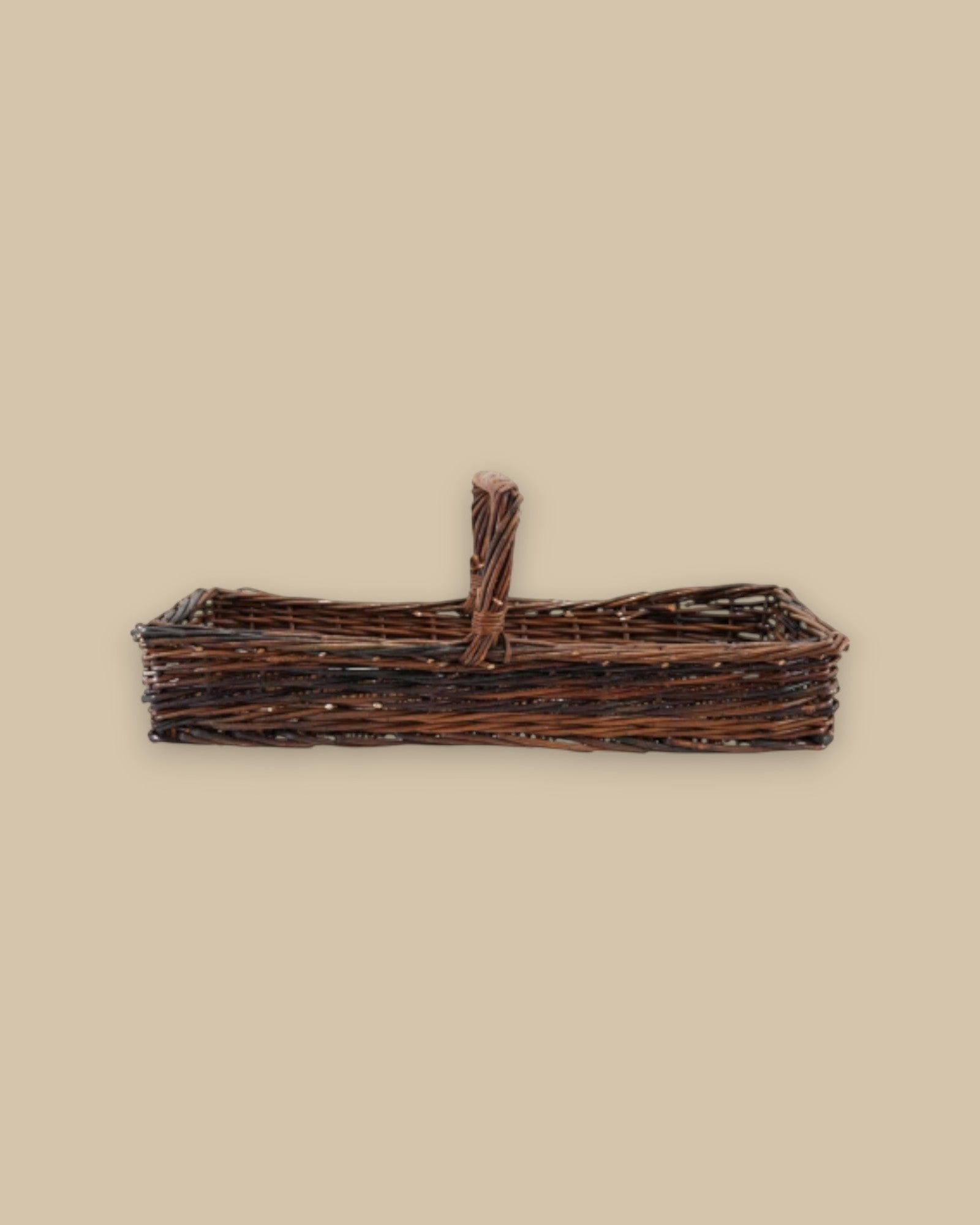 Hand-Woven Reed Basket