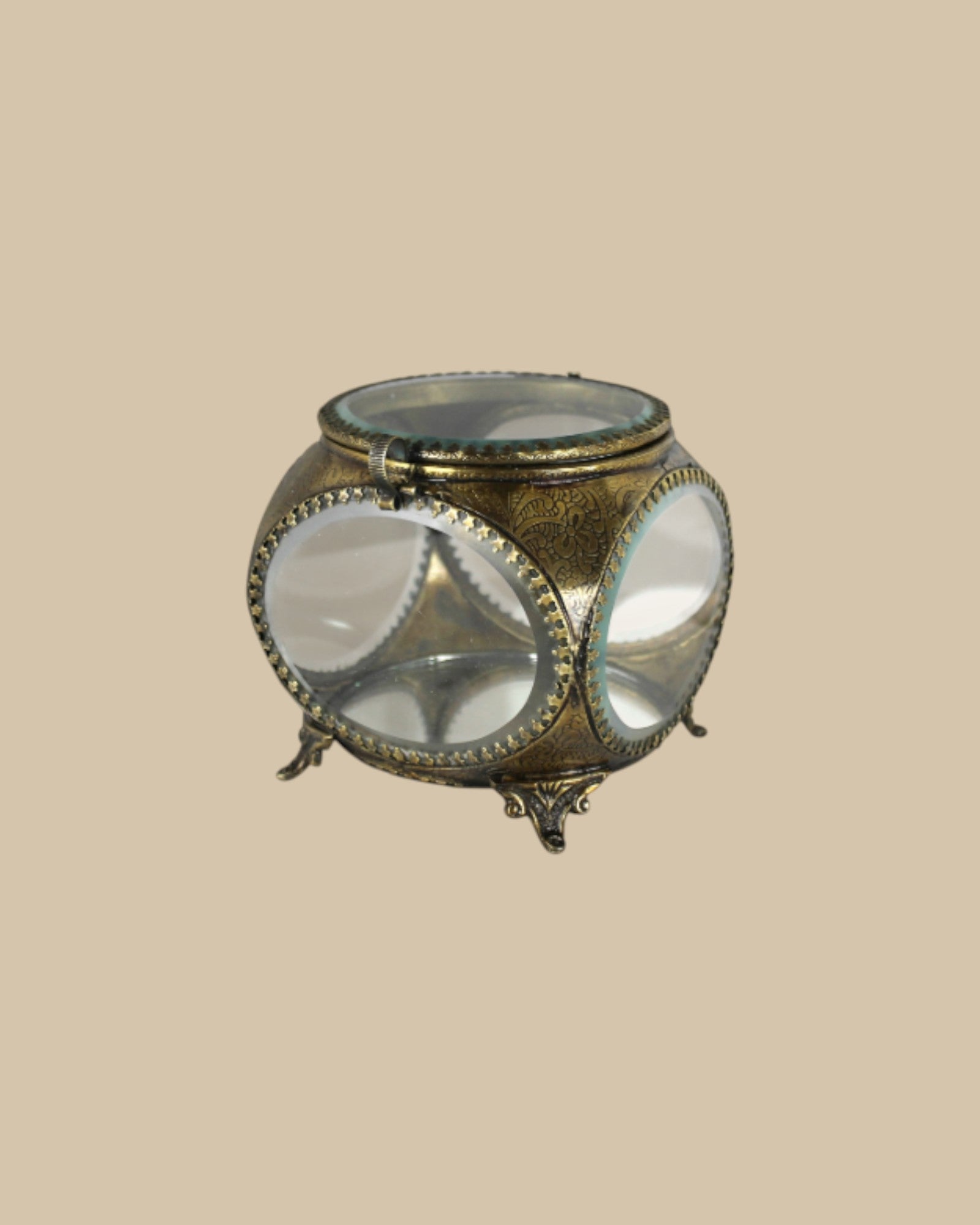 Beveled Glass Box - Oval