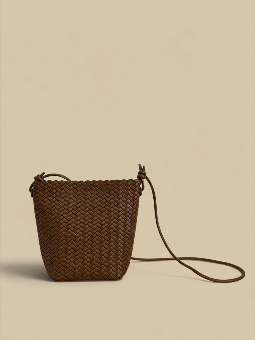 Woven Tapered Crossbody Bag
