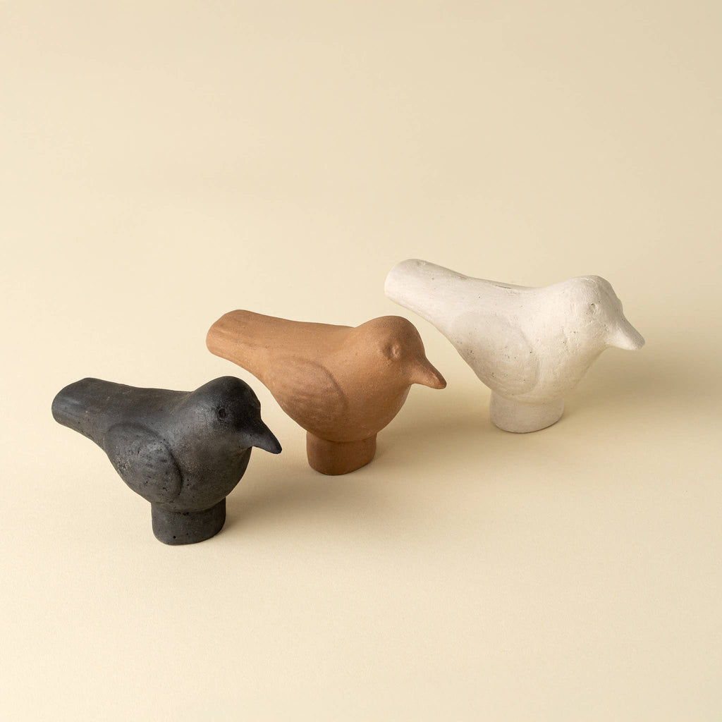 Burnt Terracotta Bird Statuette