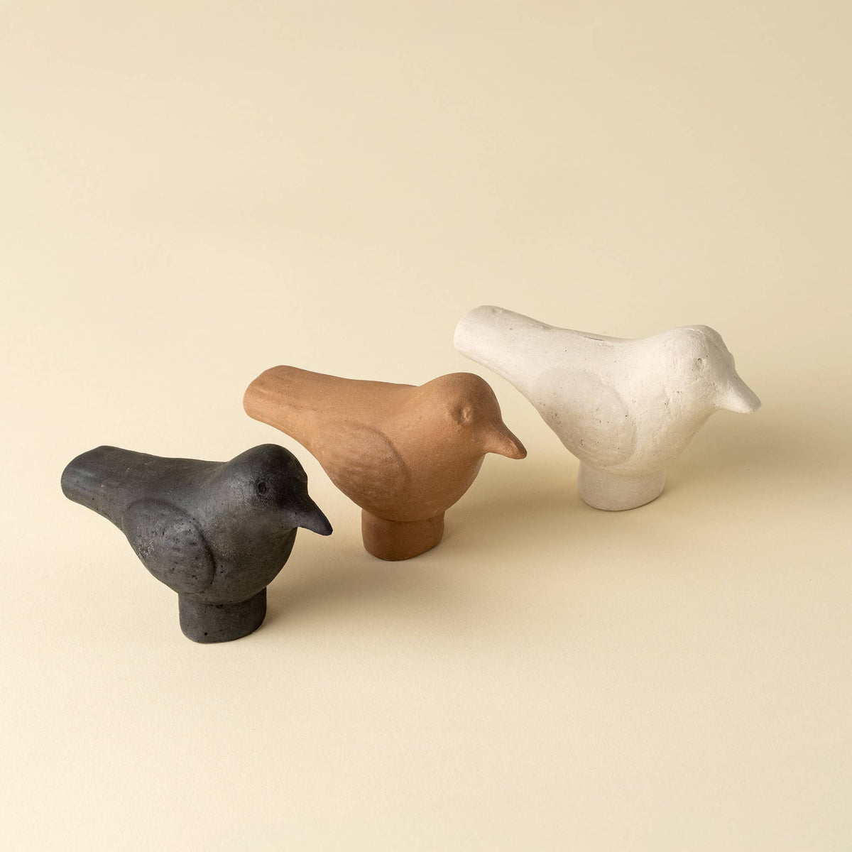 Burnt Terracotta Bird Statuette
