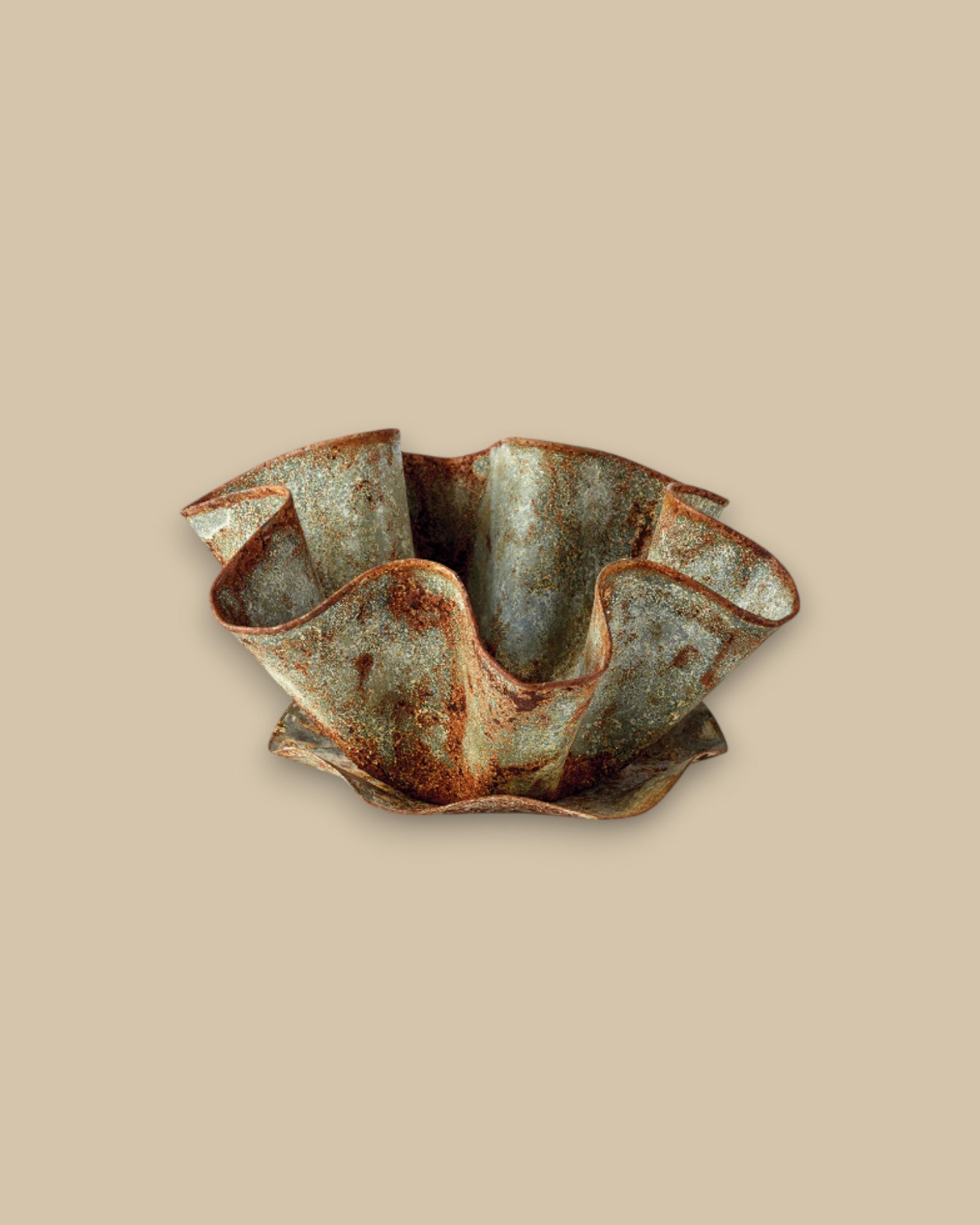 GALVANIZED HANDKERCHIEF POT