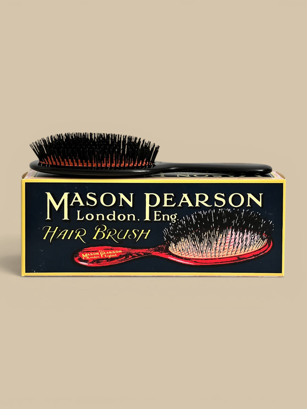 Homestyle Collective Mason Pearson Small Extra Boar Bristle Hairbrush for fine hair, black