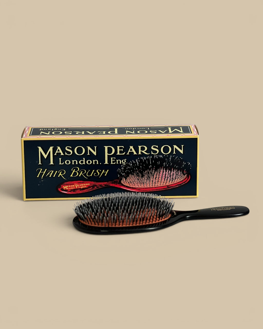 Homestyle Collective Mason Pearson Popular Bristle & Nylon Hairbrush for long, medium-textured hair. Detangles and adds shine.